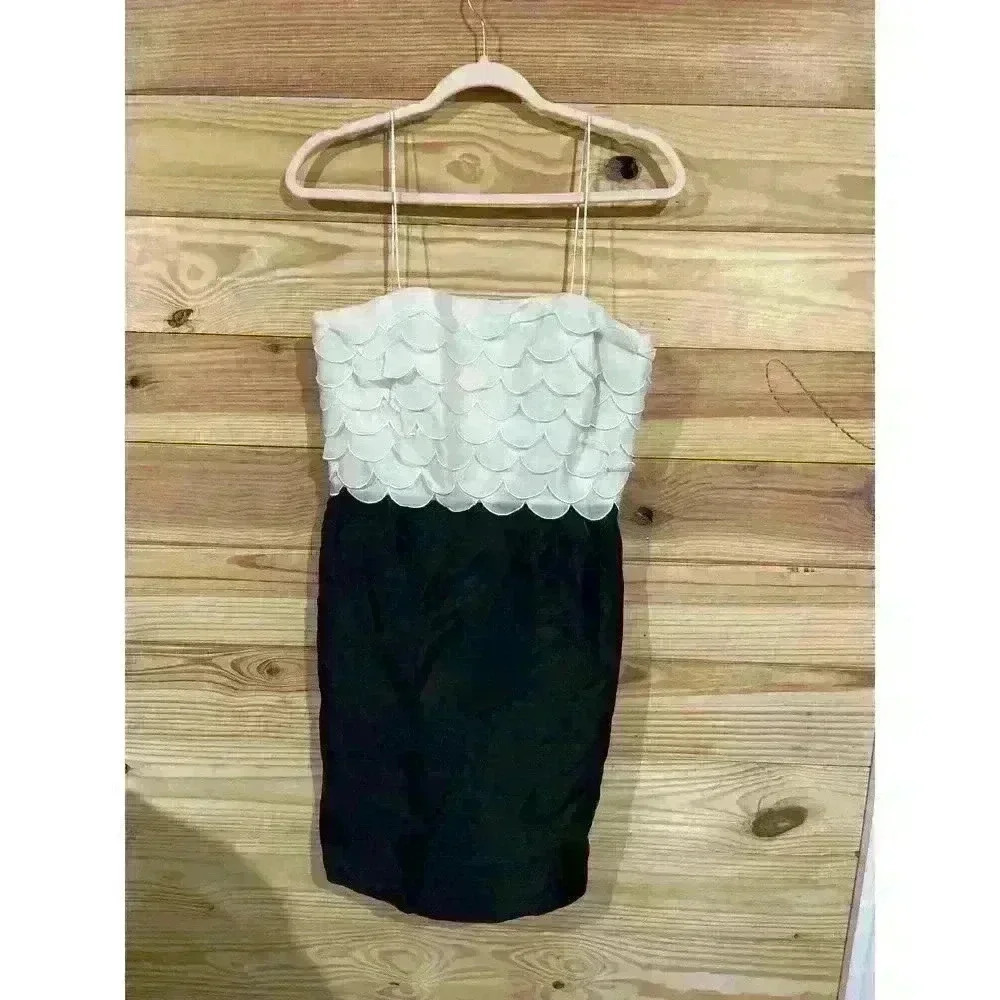 Sherrie Bloom & Peter Noviello Chetta B Scalloped Cocktail Dress,6